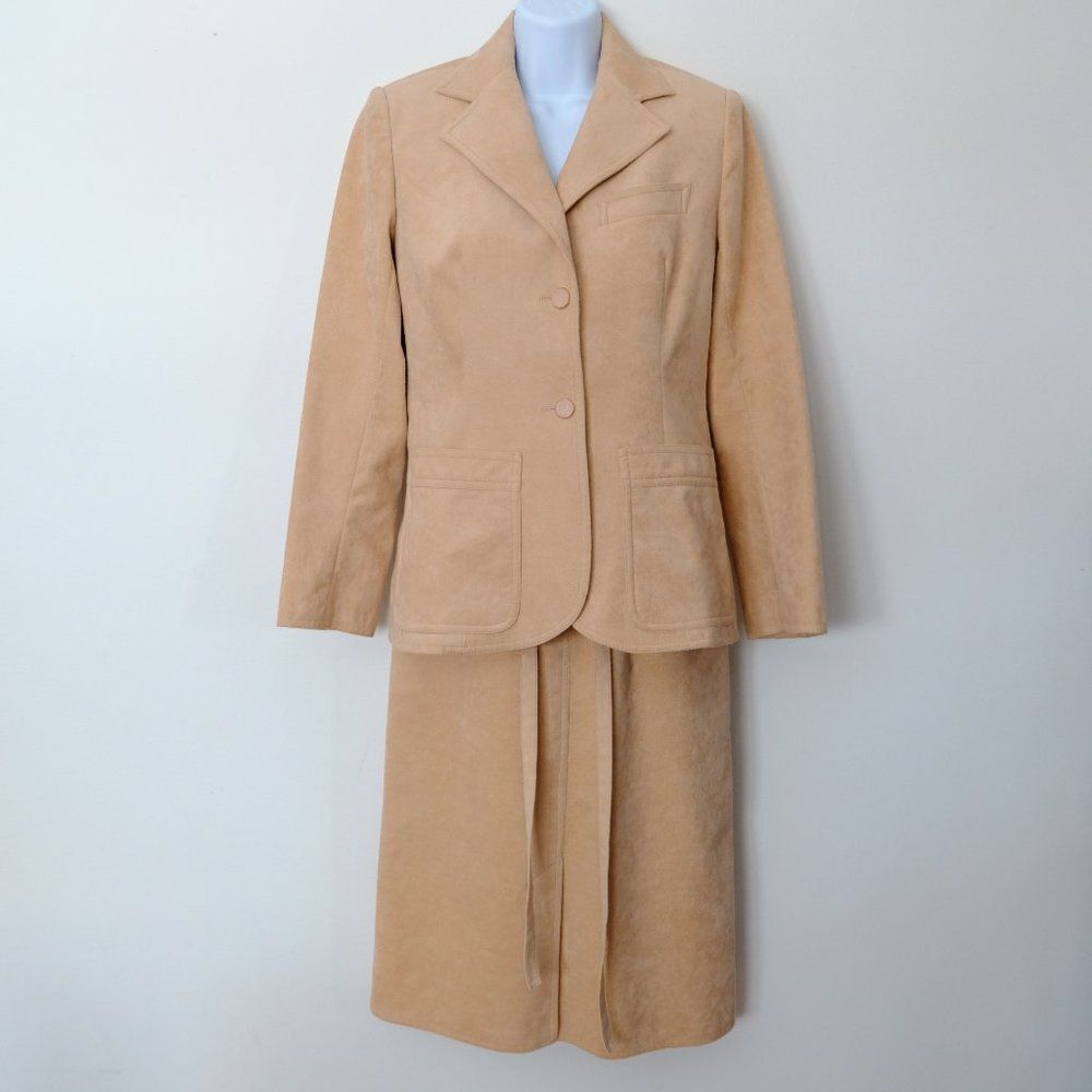 Brodkin Ultrasuede Skirt Suit Leo Chevalier